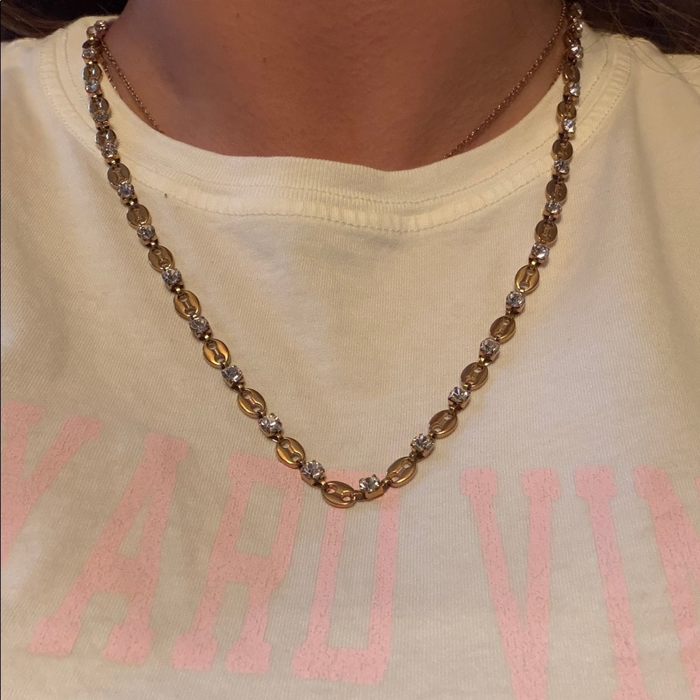 Elegant Gold and Silver Necklace